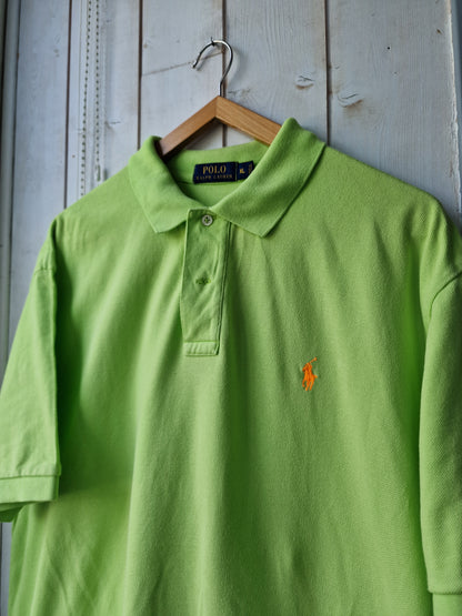 Polo MIXTE classique uni vert clair Ralph Lauren - XL/42