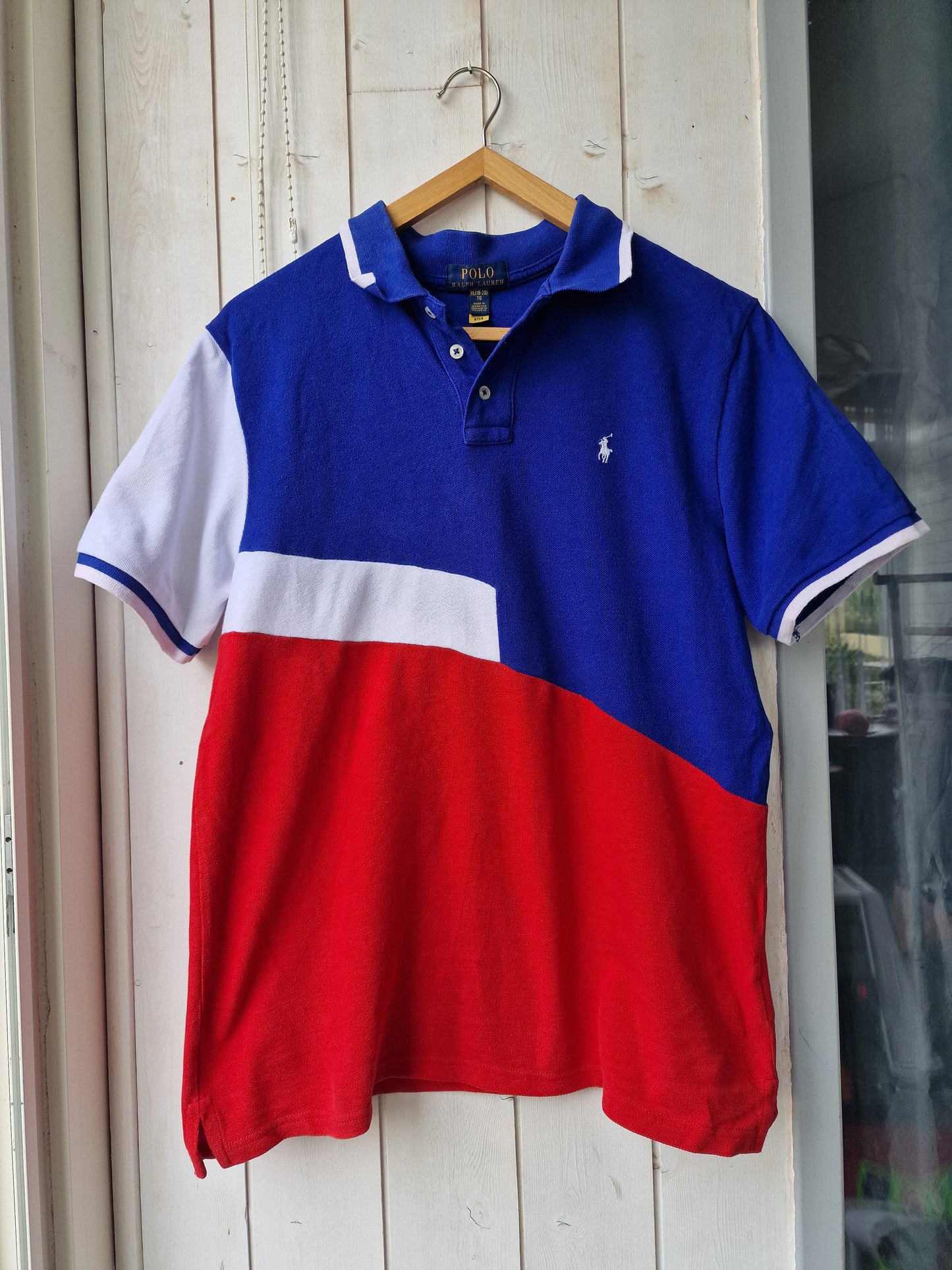 Polo bleu/blanc/rouge - M/38