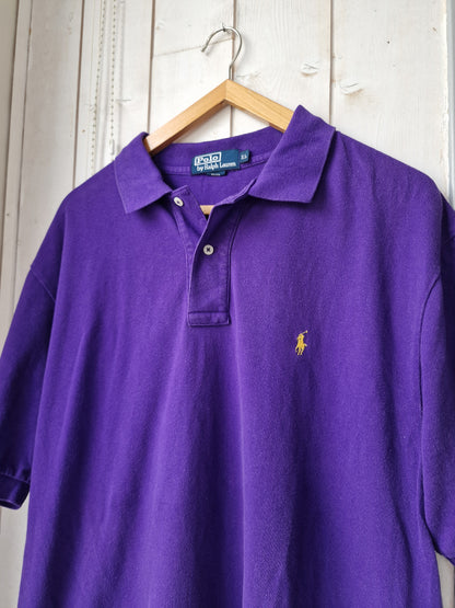 Polo MIXTE violet uni Ralph Lauren - XL/42