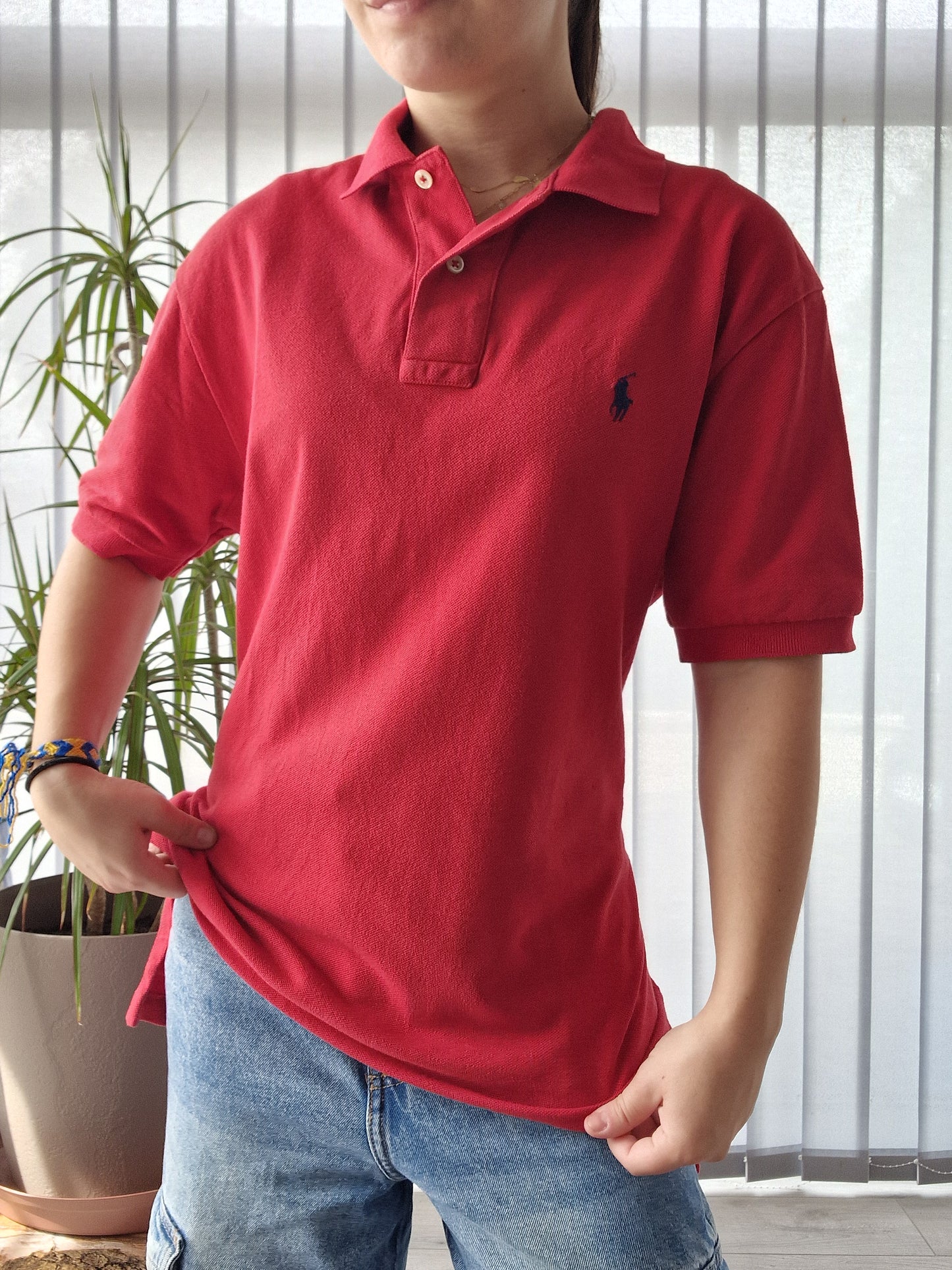 Polo MIXTE rouge - M/38