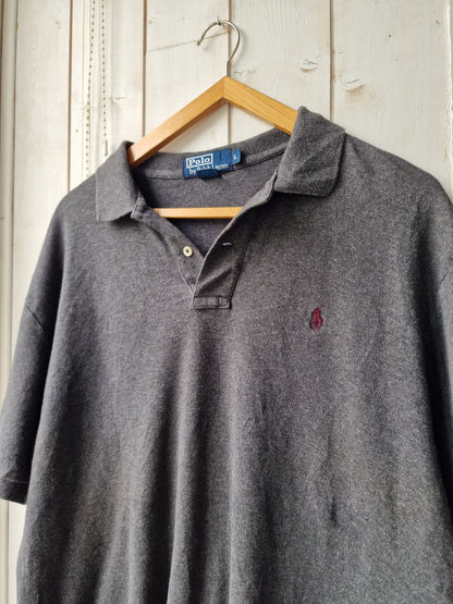 Polo MIXTE gris anthracite - L/40