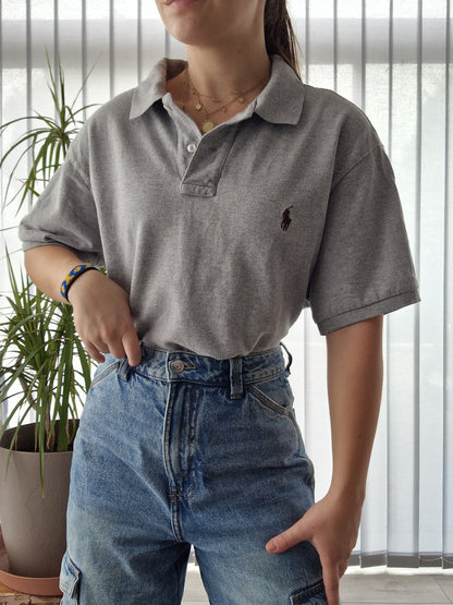 Polo MIXTE gris - XL/42