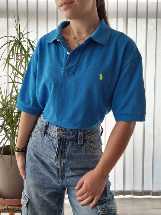 Polo MIXTE bleu - L/40