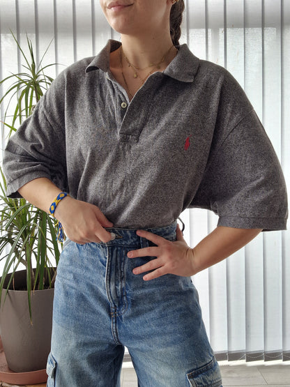 Polo MIXTE gris mélangé - XL/42