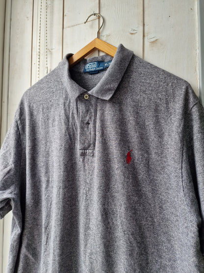 Polo MIXTE gris mélangé - XL/42