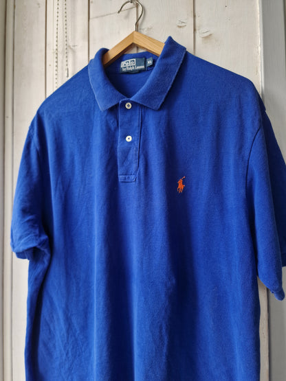 Polo MIXTE bleu électrique - XL/42