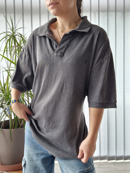 Polo MIXTE gris anthracite - XL/42