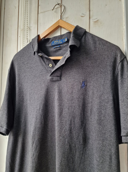 Polo MIXTE gris anthracite - L/40