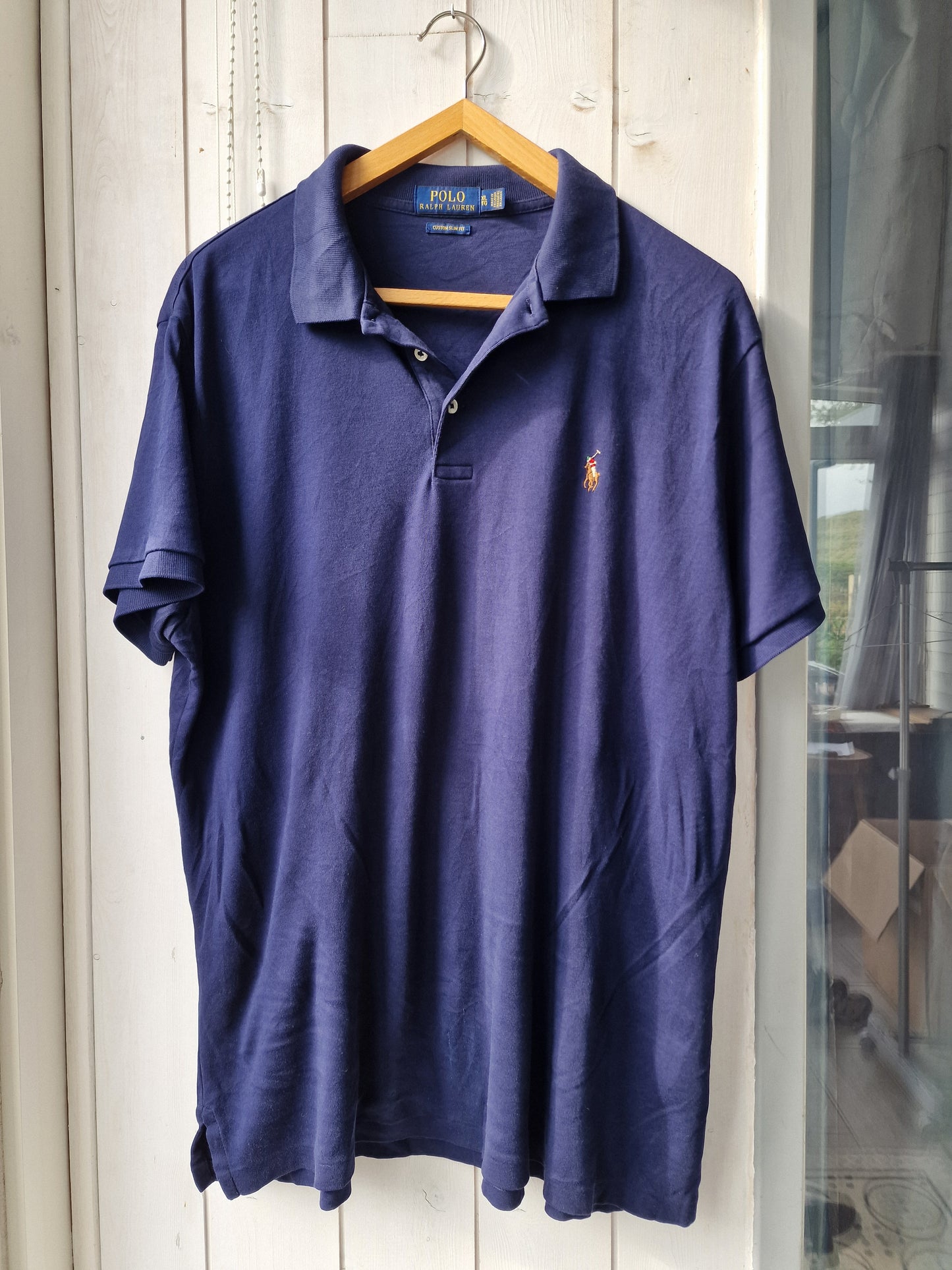 Polo MIXTE bleu foncé - XL/42