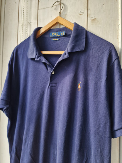 Polo MIXTE bleu foncé - XL/42