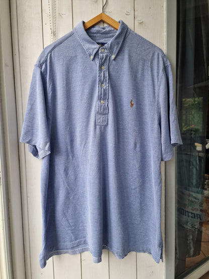 Polo MIXTE léger bleu - XXL/44