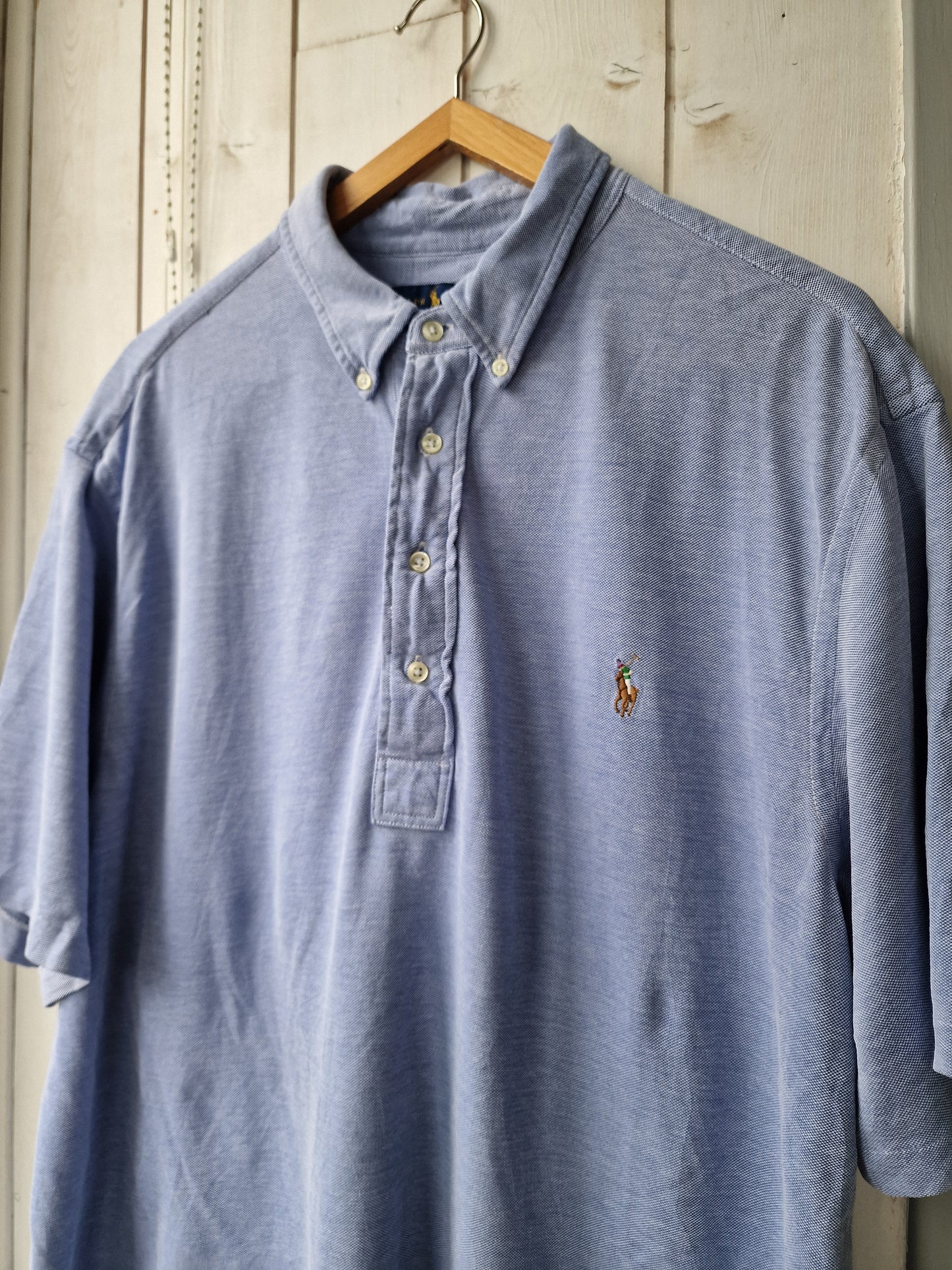 Polo MIXTE léger bleu - XXL/44