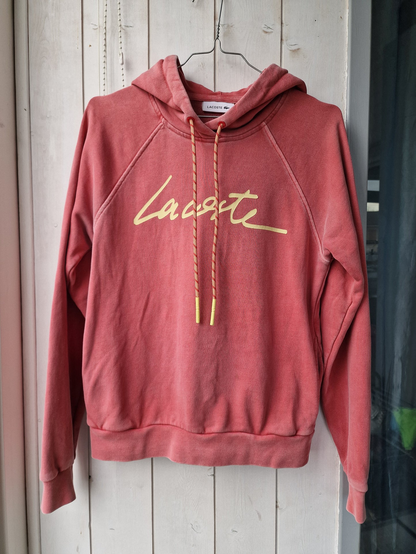 Sweat à capuche saumon imprimé Lacoste - XS/34