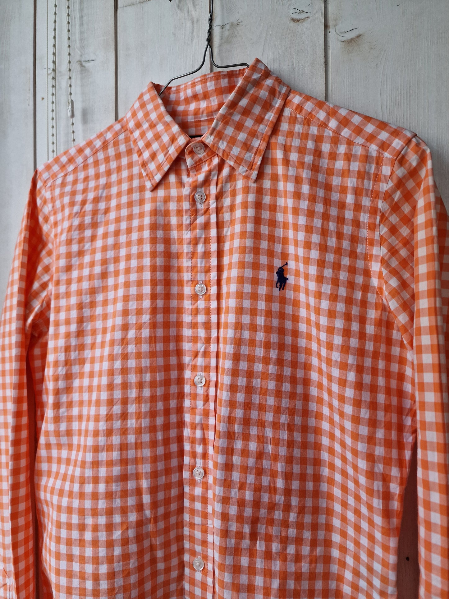 Chemise vichy orange Ralph Lauren - XS/34