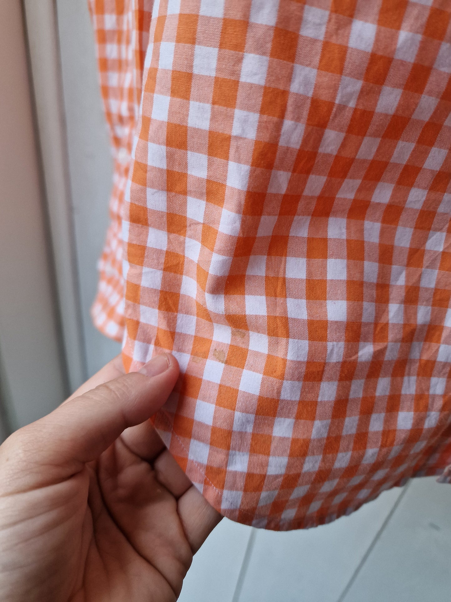 Chemise vichy orange Ralph Lauren - XS/34