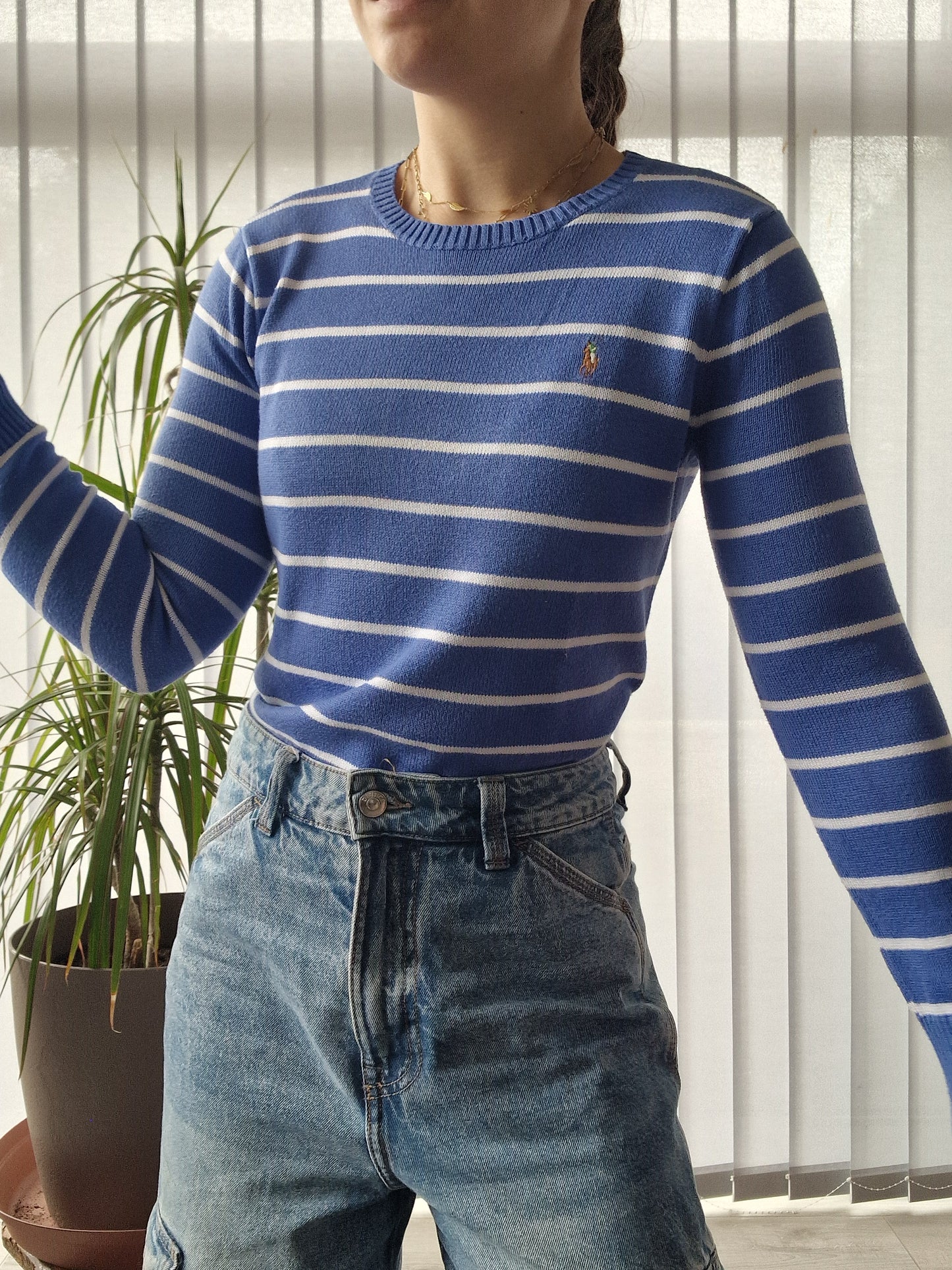 Pull léger à rayures Ralph Lauren - XS/34