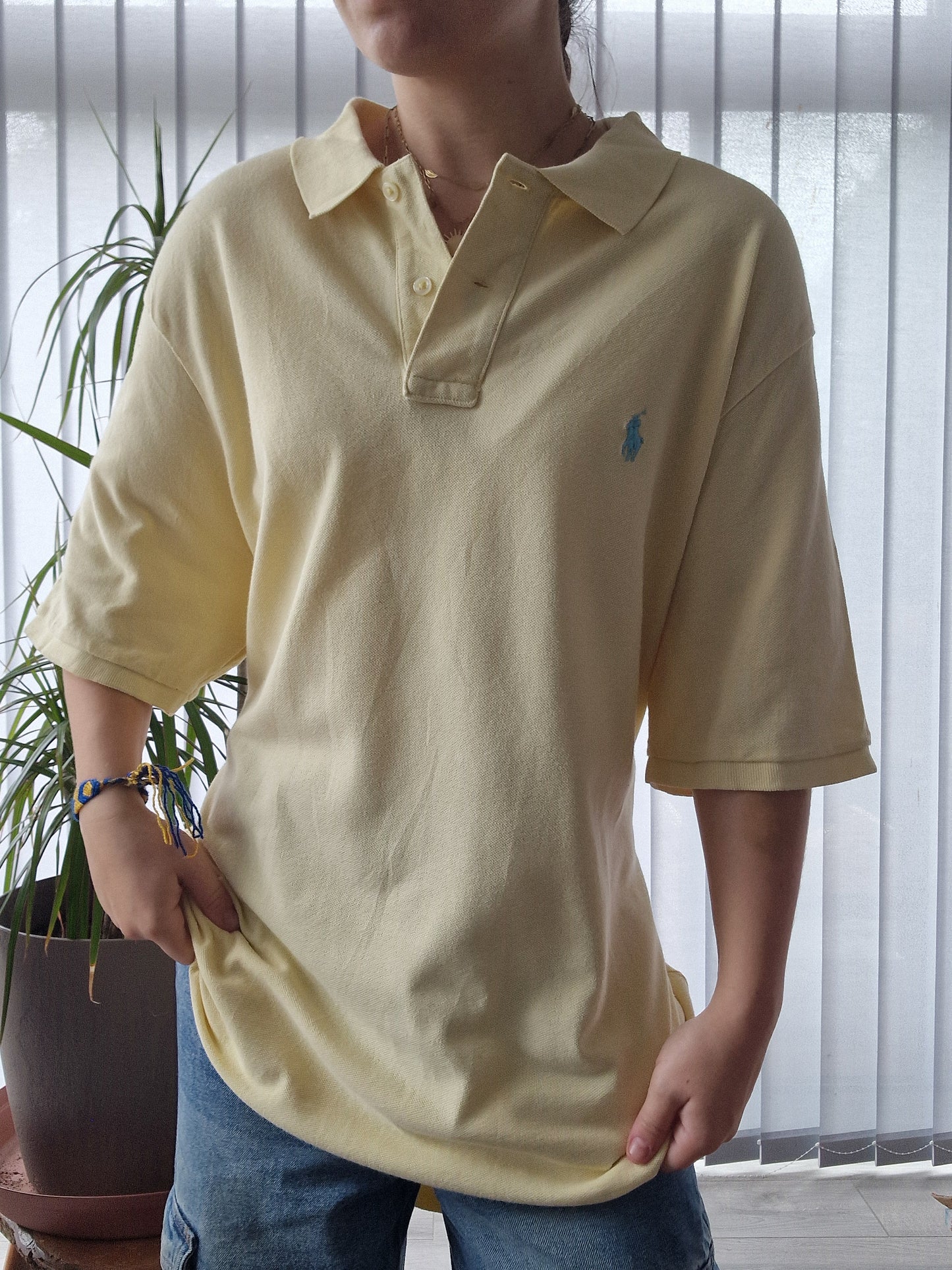 Polo MIXTE jaune clair Ralph Lauren - XL/42