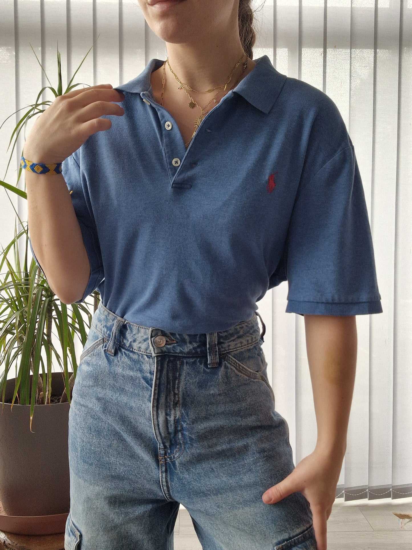 Polo MIXTE bleu - L/40