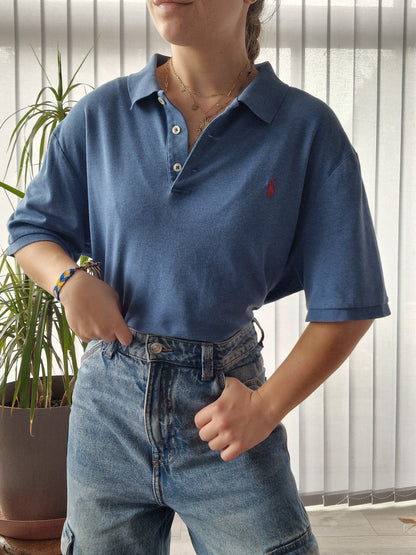 Polo MIXTE bleu - L/40