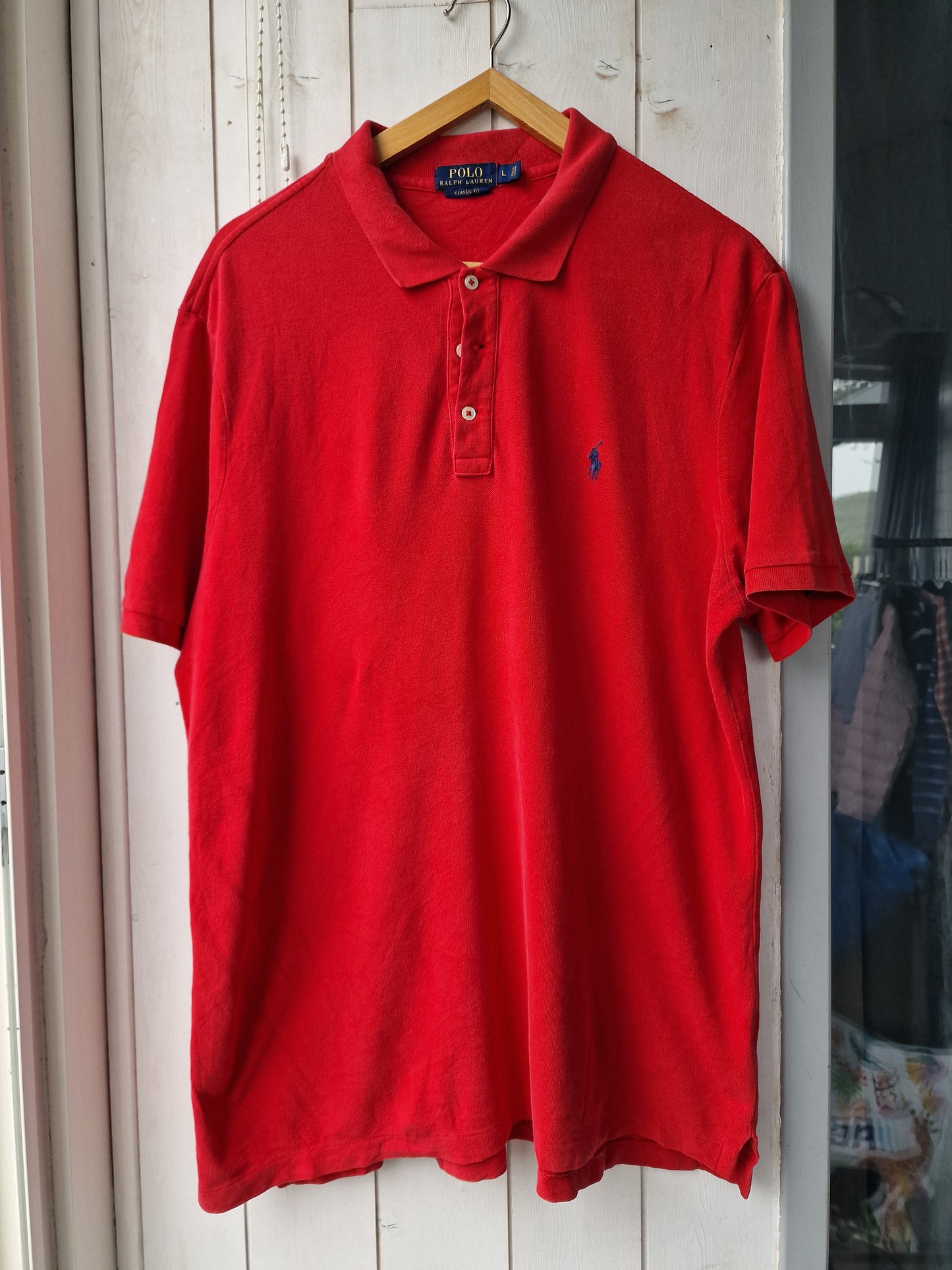 Polo MIXTE rouge classique - L/40