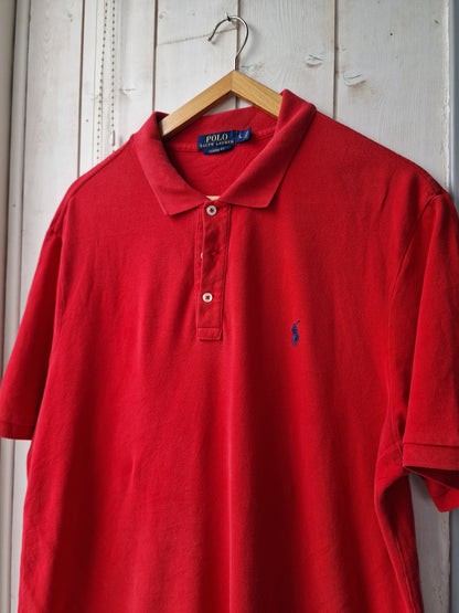 Polo MIXTE rouge classique - L/40