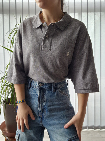 Polo MIXTE gris - XL/42