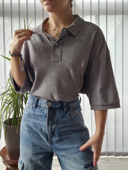 Polo MIXTE gris - XL/42