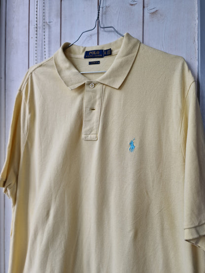 Polo MIXTE jaune clair Ralph Lauren - XL/42