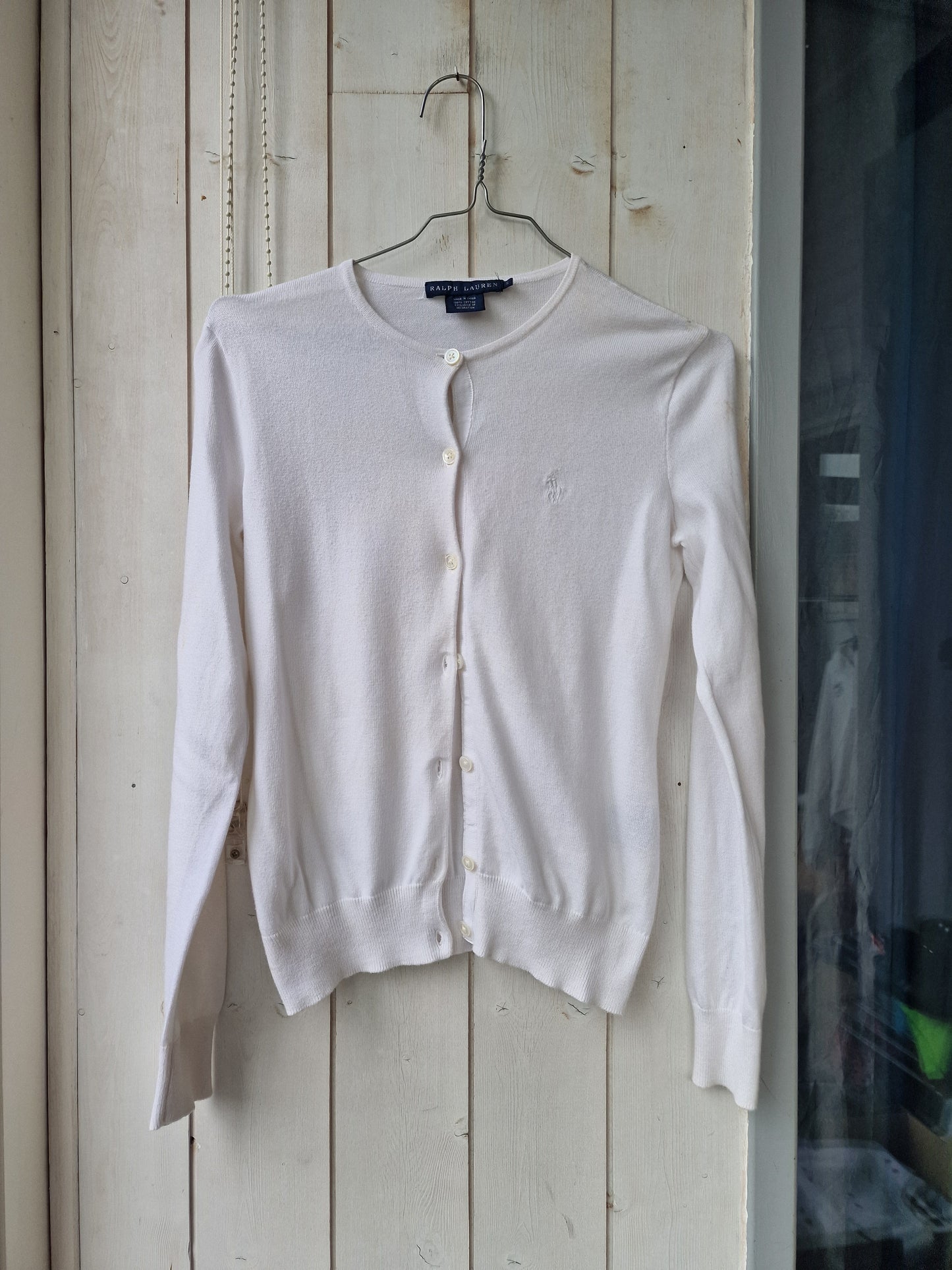 Cardigan léger blanc Ralph Lauren - S/36