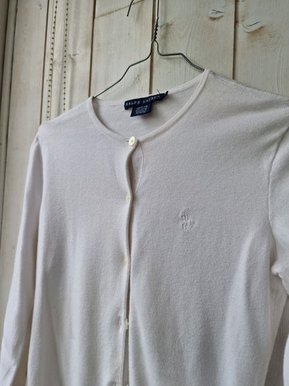 Cardigan léger blanc Ralph Lauren - S/36