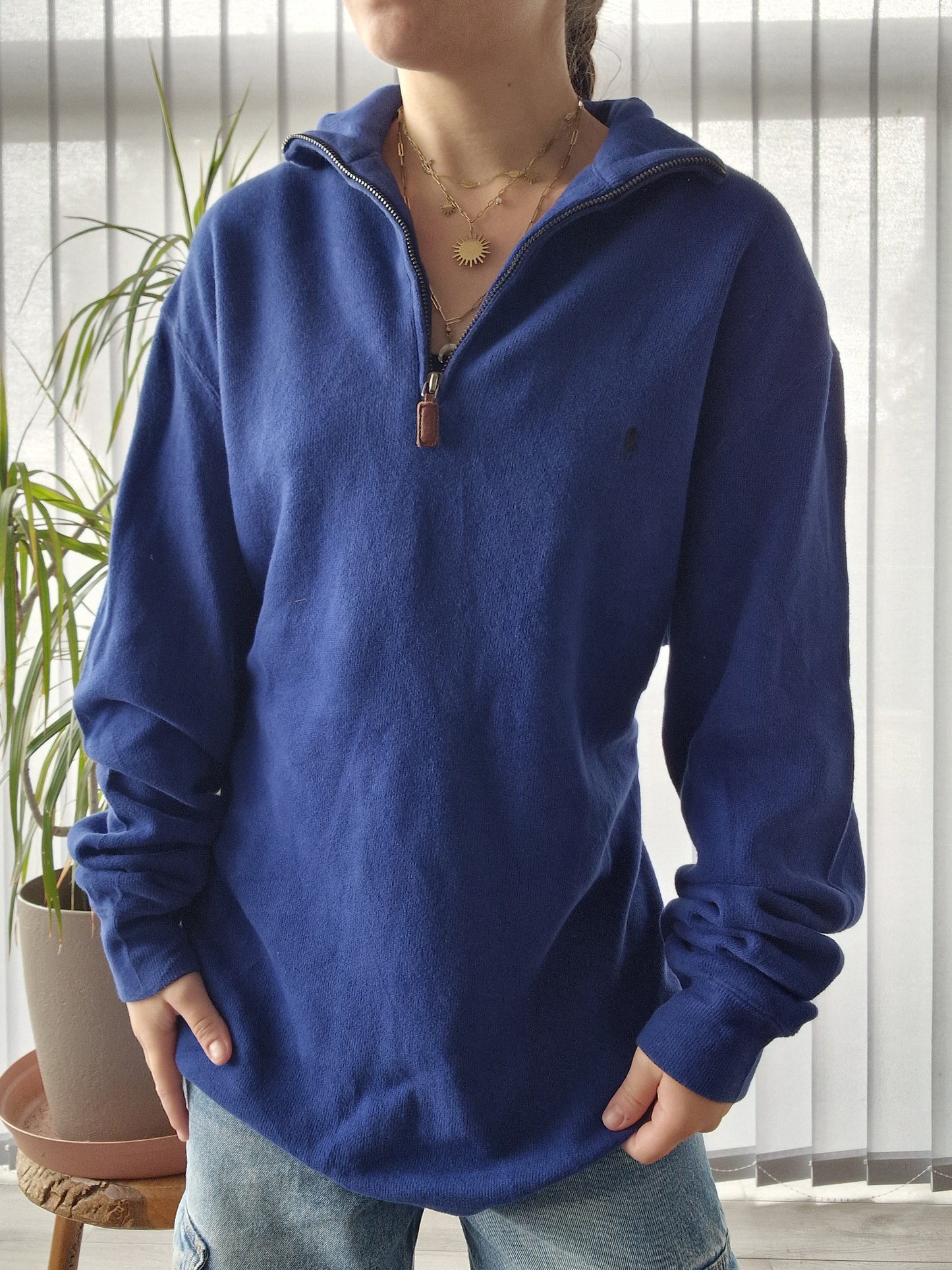 Pull camionneur HOMME bleu - M/38