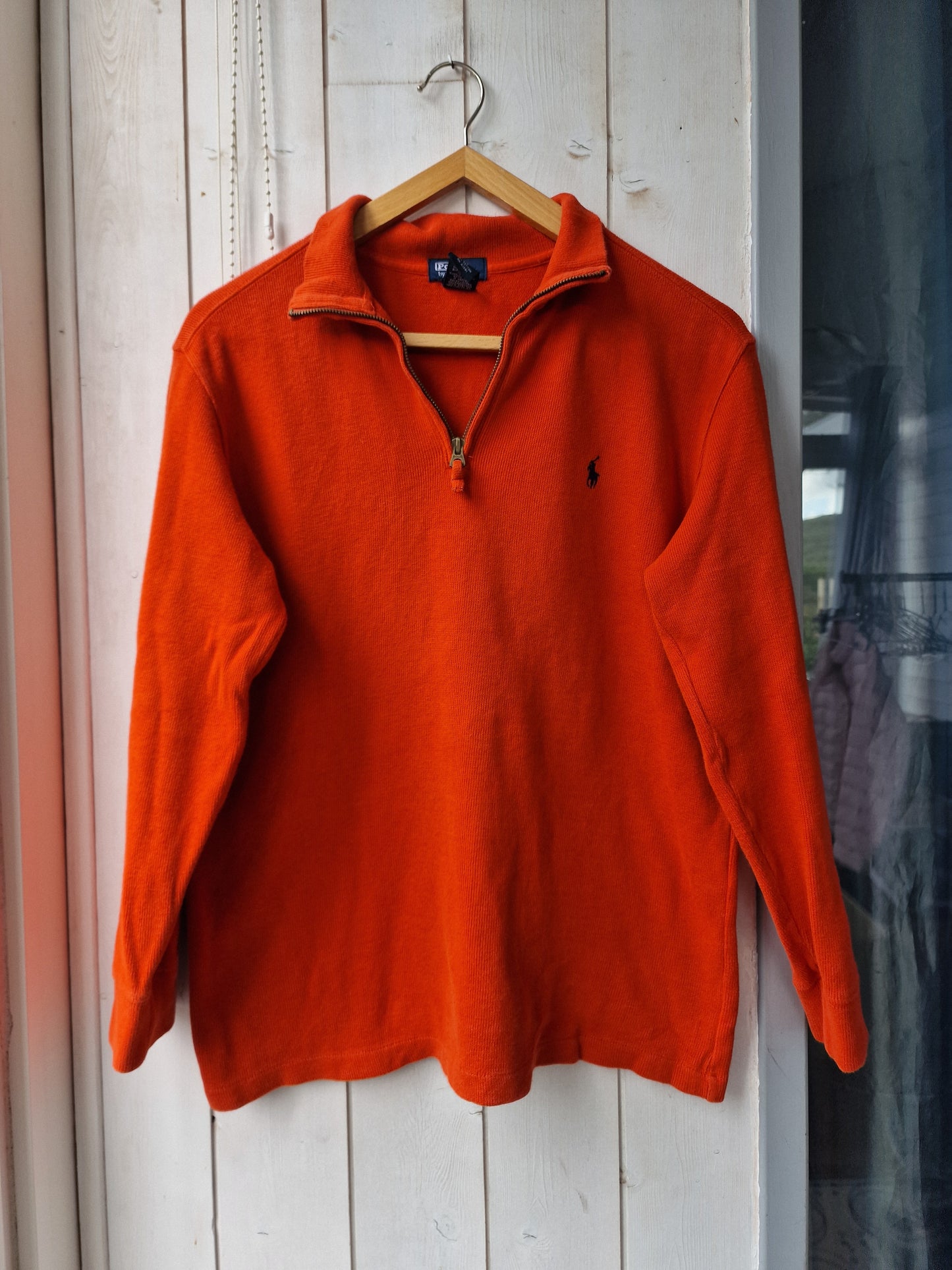 Pull camionneur orange en coton doux - S/M