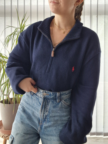 Pull camionneur en maille épaisse marine - XXL/44