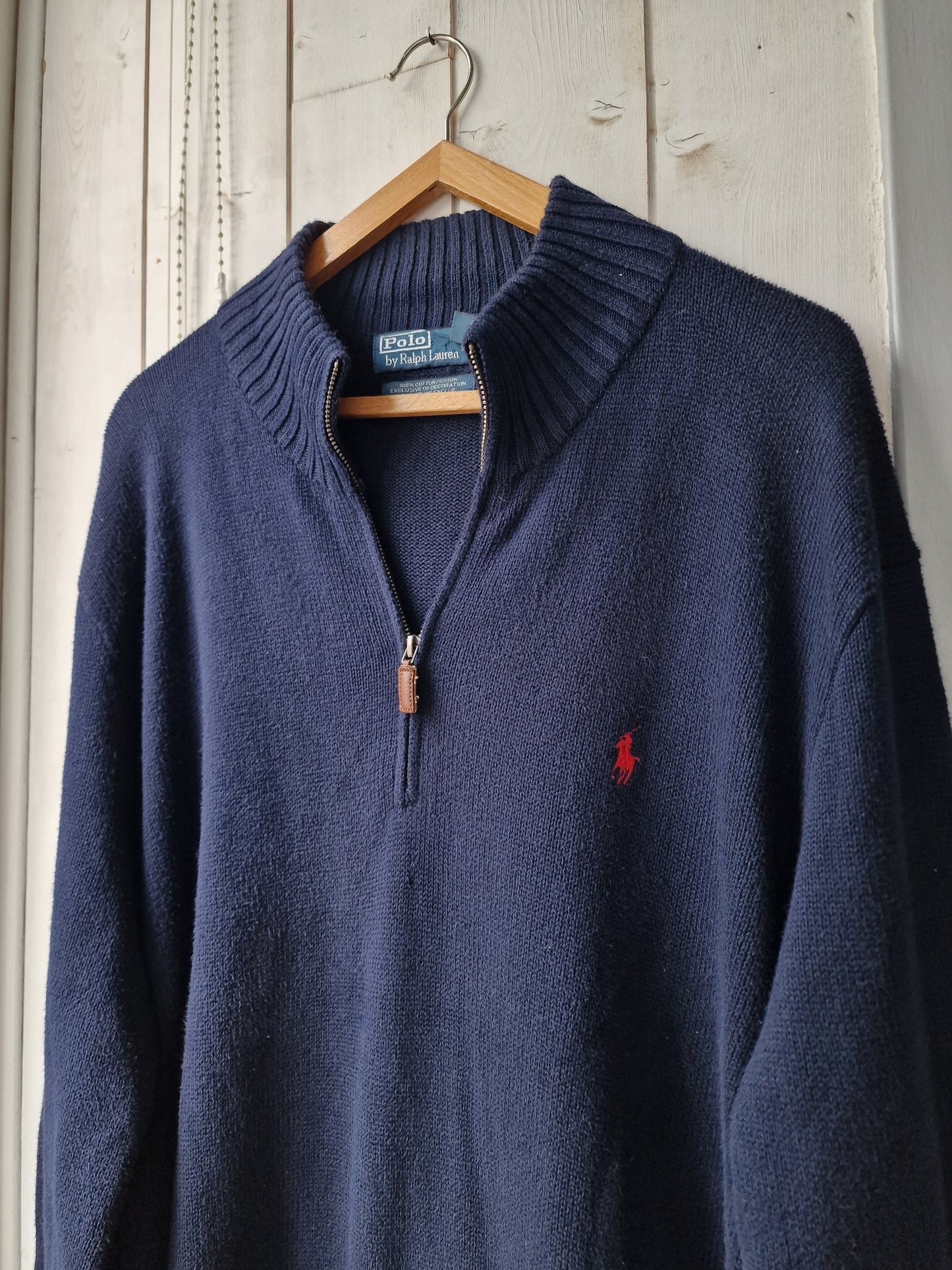 Pull camionneur en maille épaisse marine - XXL/44