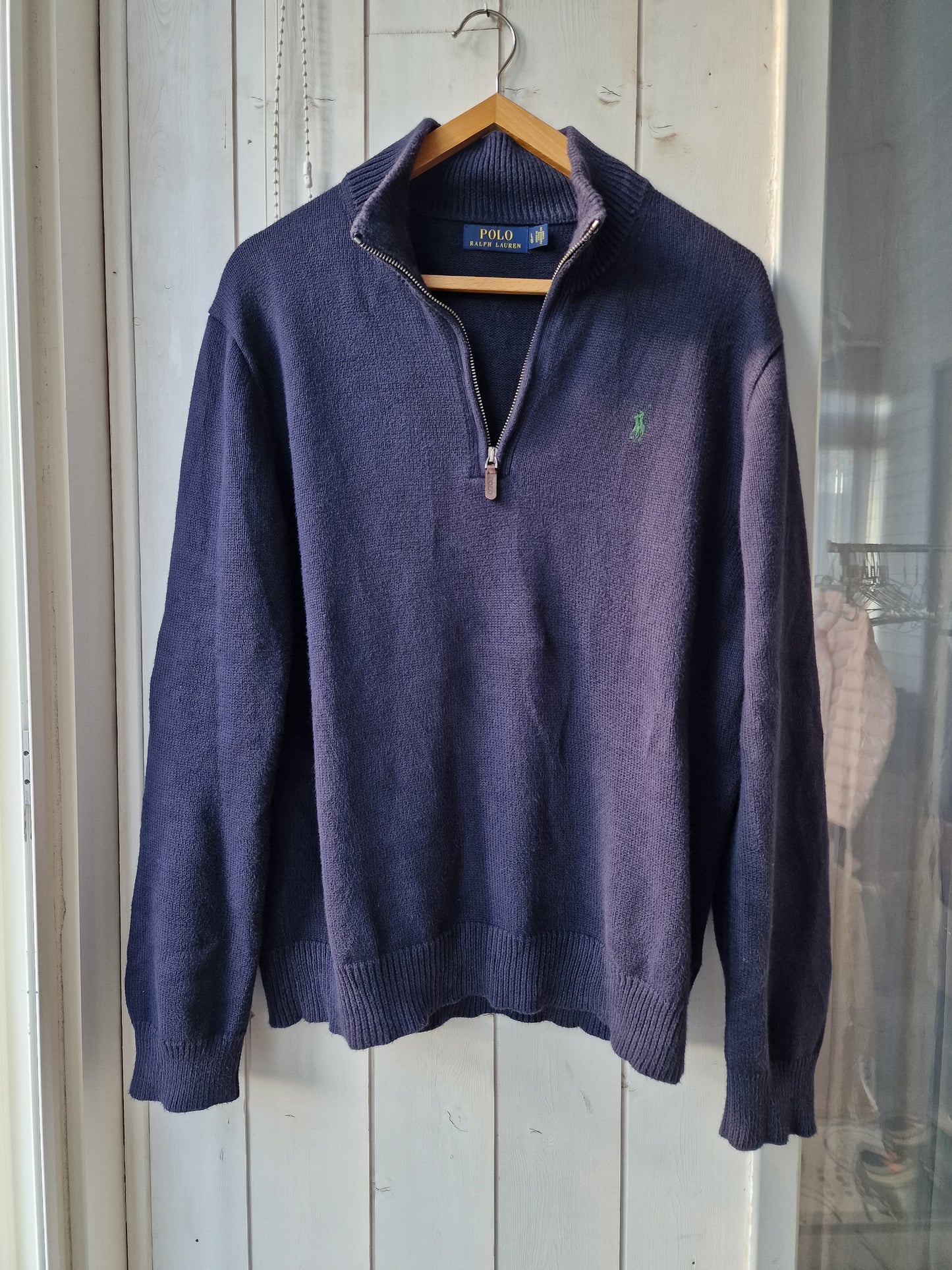 Pull camionneur en maille bleu marine - L/40