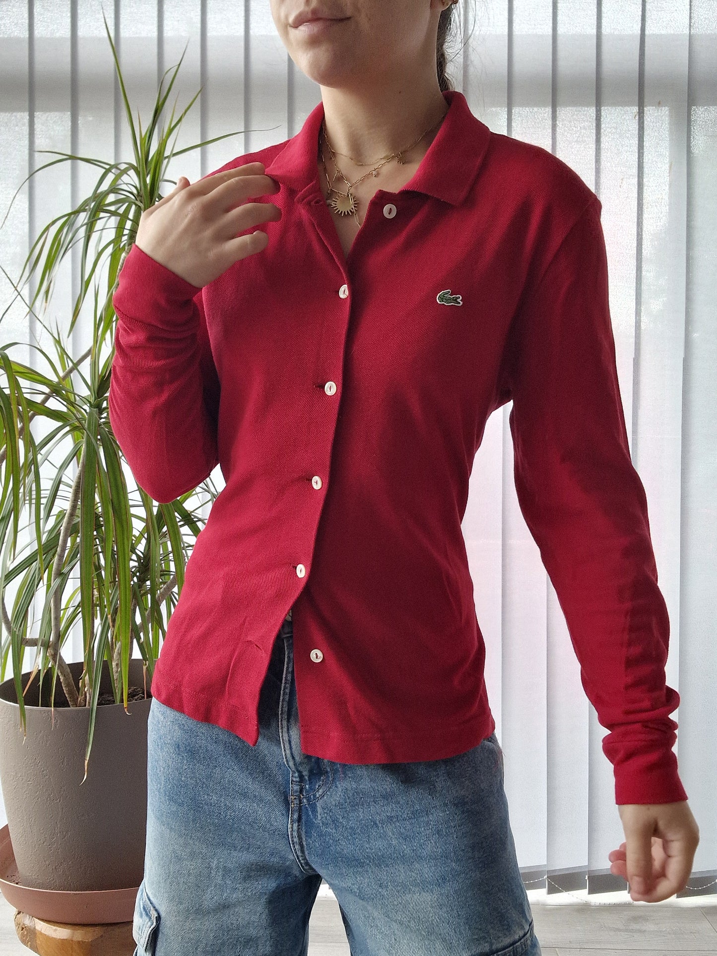 Cardigan rouge des années 90' - S/36