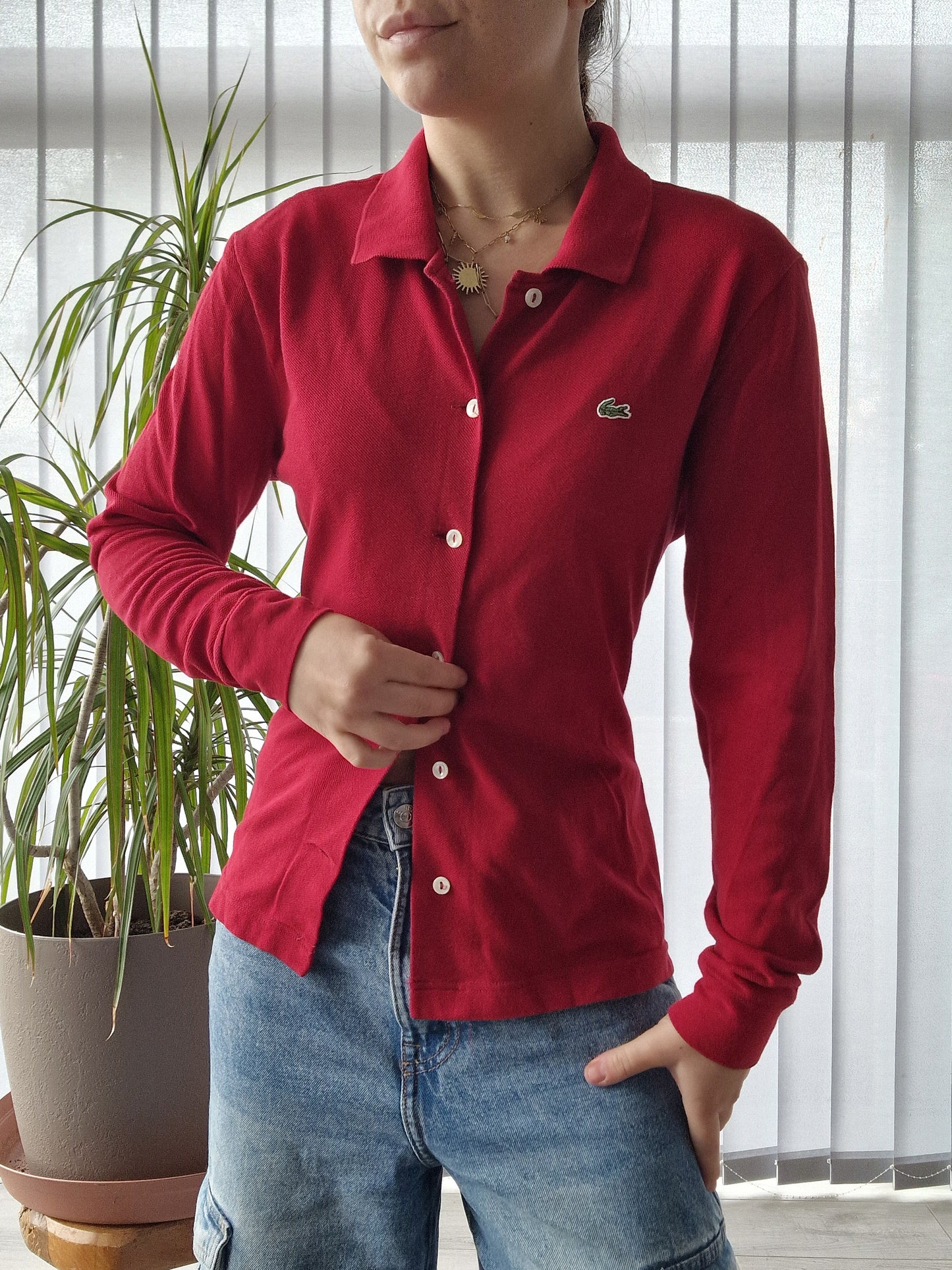 Cardigan rouge des années 90' - S/36