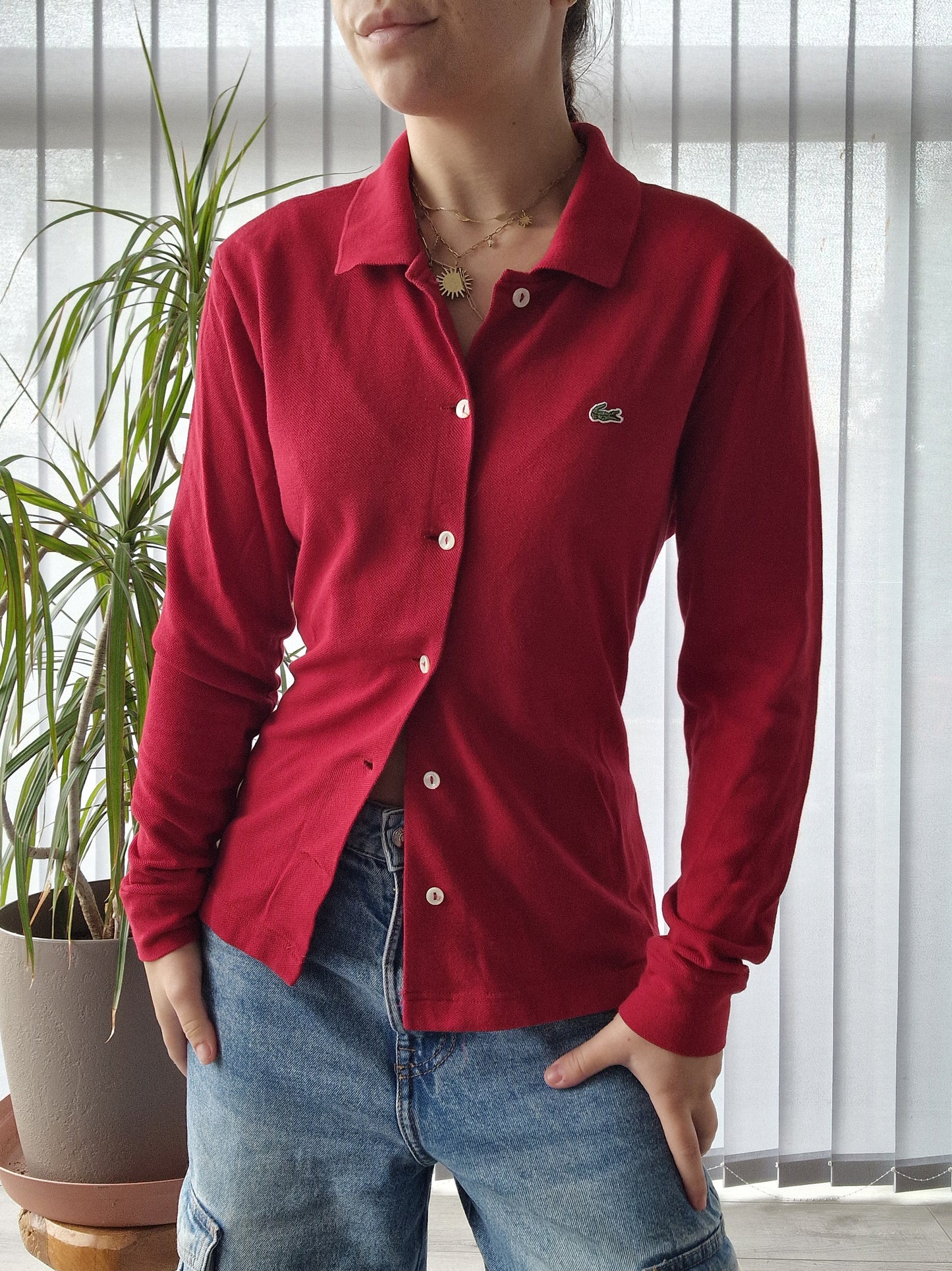 Cardigan rouge des années 90' - S/36