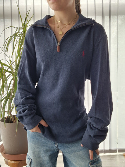 Pull camionneur HOMME bleu foncé - M/38 (ou femme L/40)