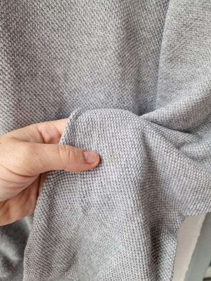 Pull camionneur en maille piquée gris clair - L/40