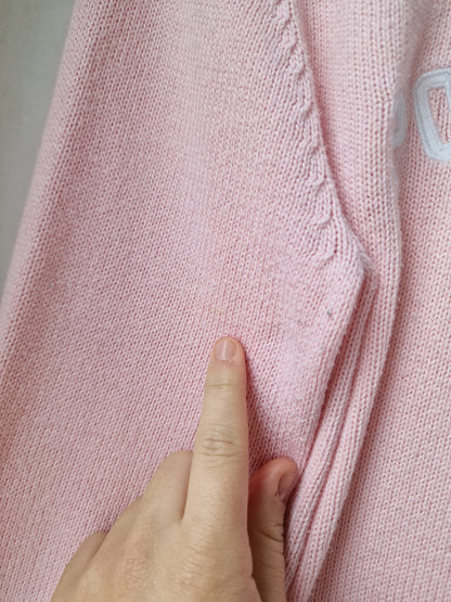 Pull rose pâle des années 90' - S/36