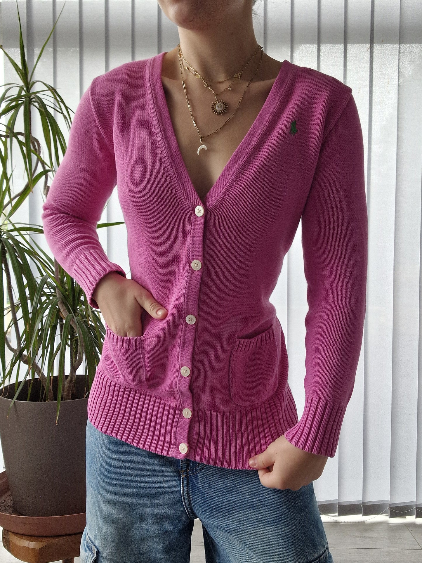 Cardigan rose - XS/34