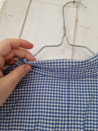 Chemise MIXTE en vichy bleu - XL/42