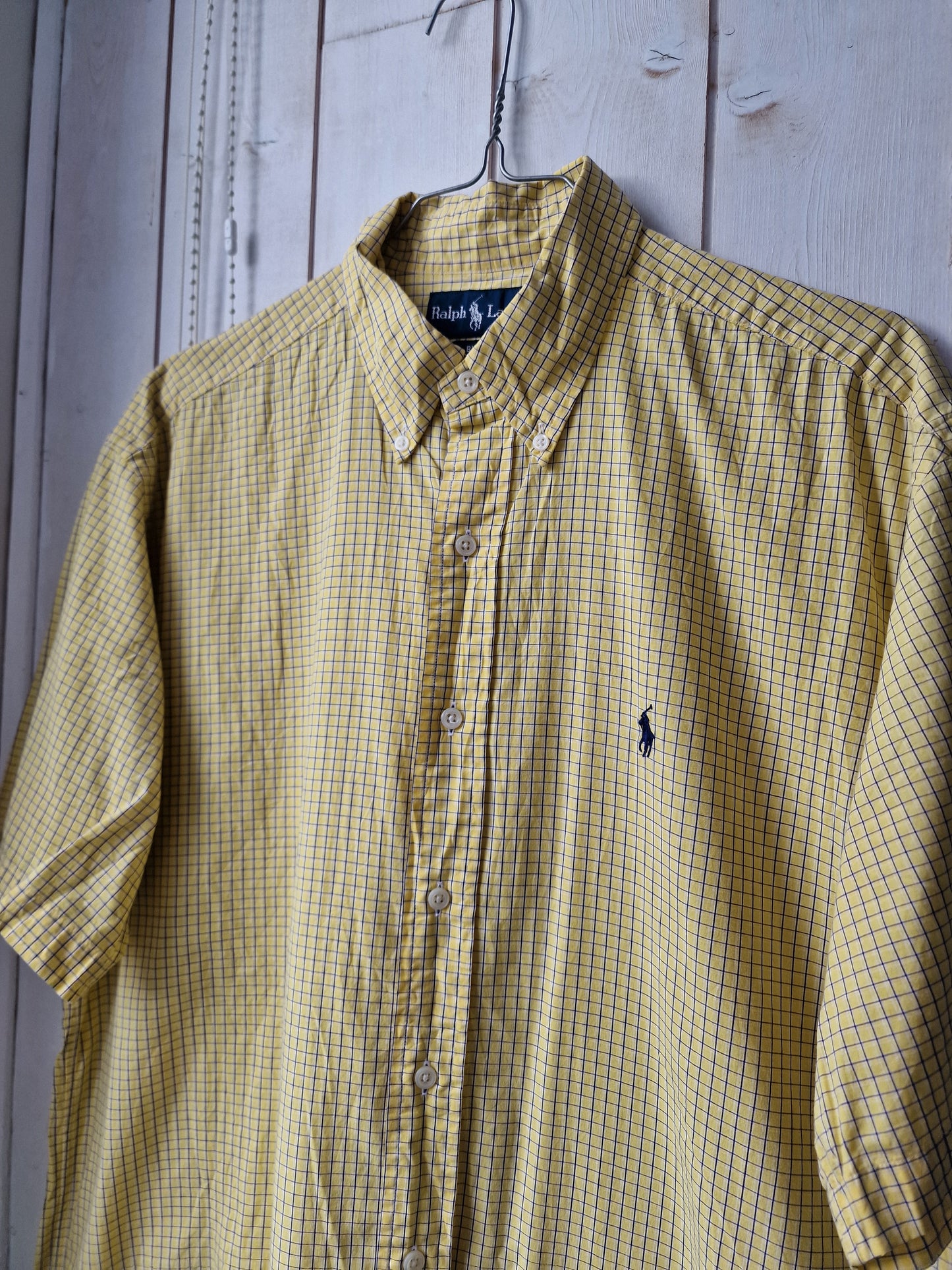 Chemise MIXTE jaune à carreaux - M/38