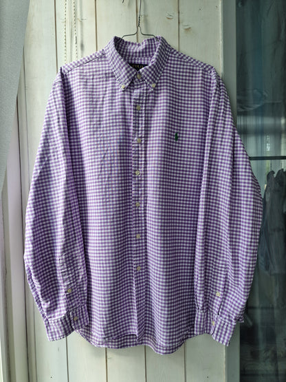 Chemise MIXTE vichy violet - XL/42