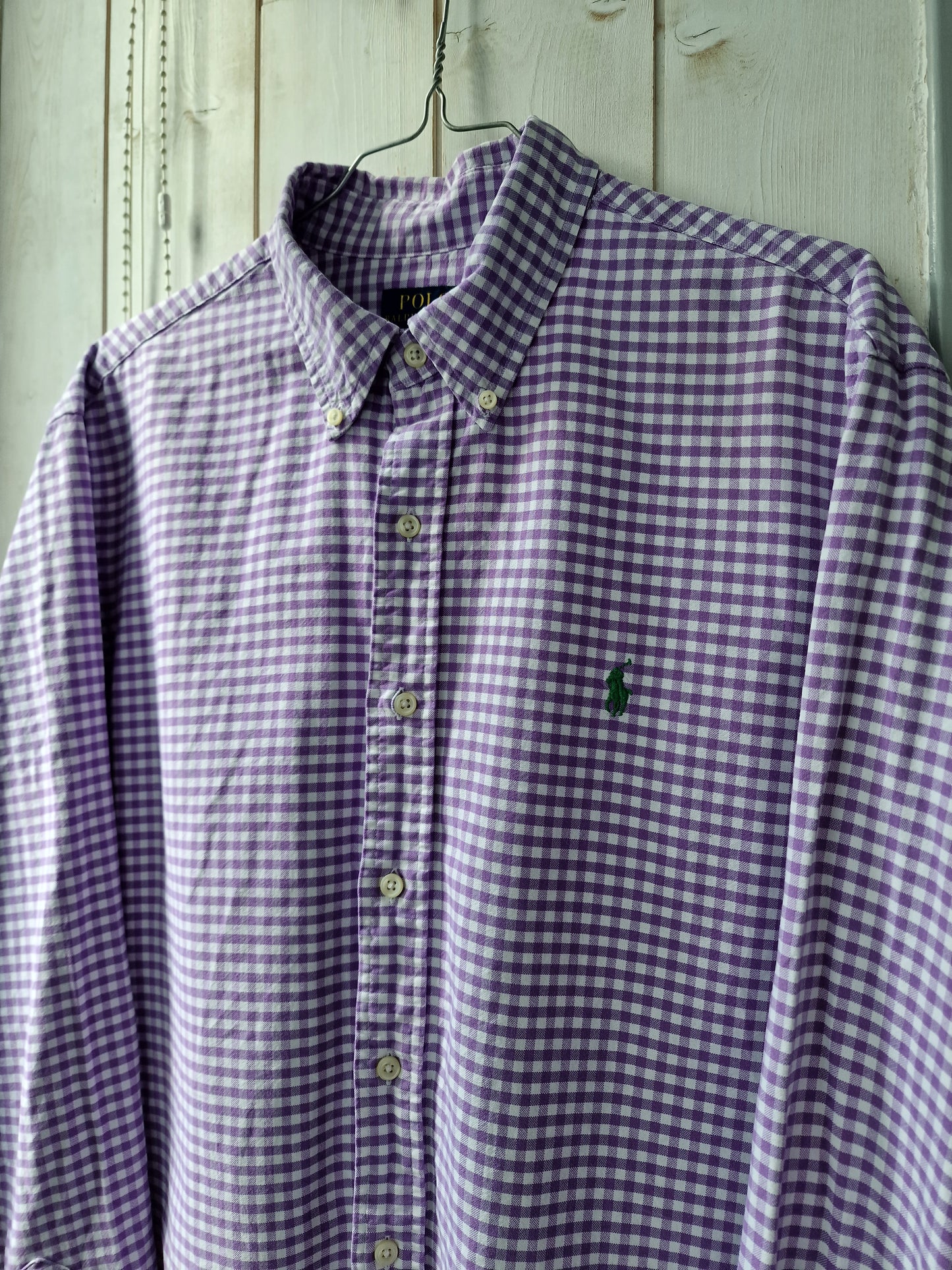 Chemise MIXTE vichy violet - XL/42