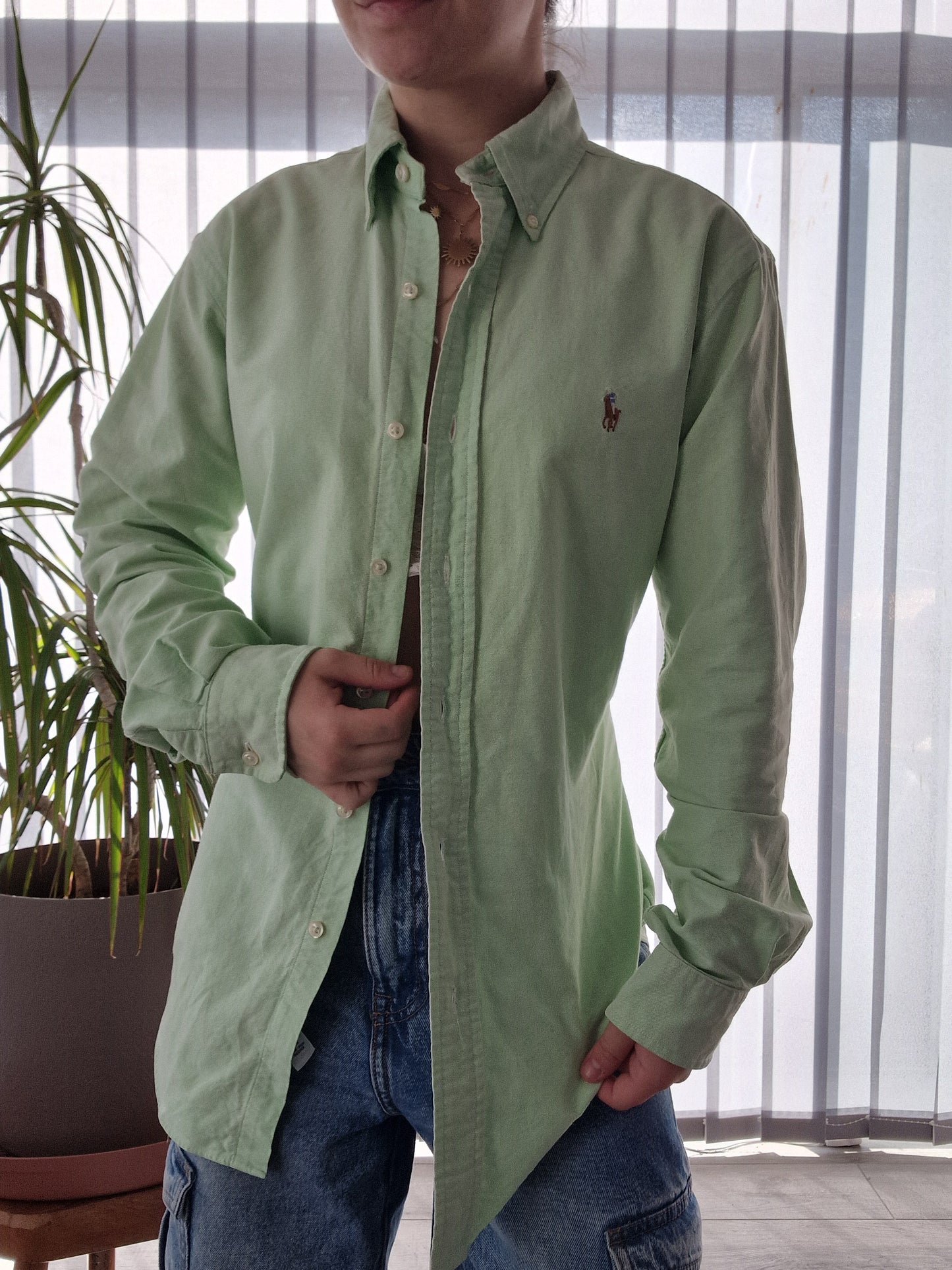 Chemise MIXTE verte - M/L