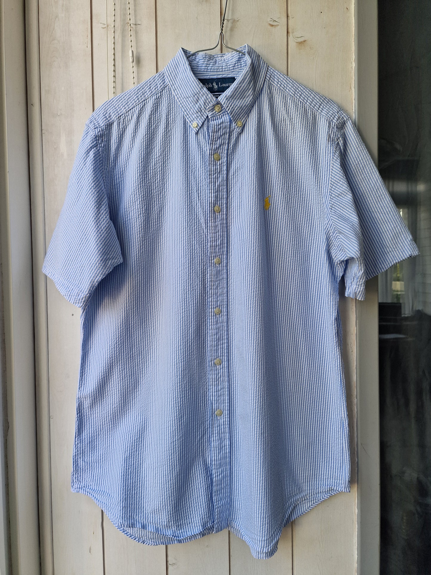 Chemise MIXTE à rayures bleu - M/38