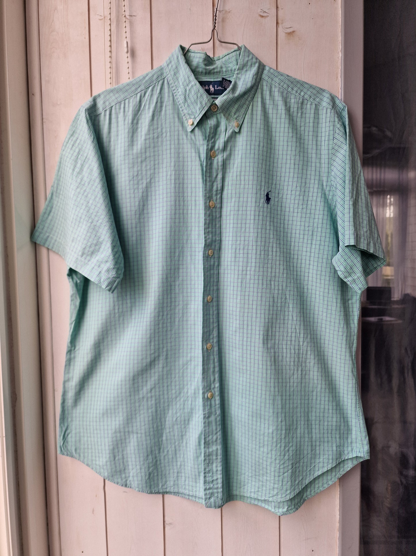 Chemise MIXTE vert à carreaux - L/40