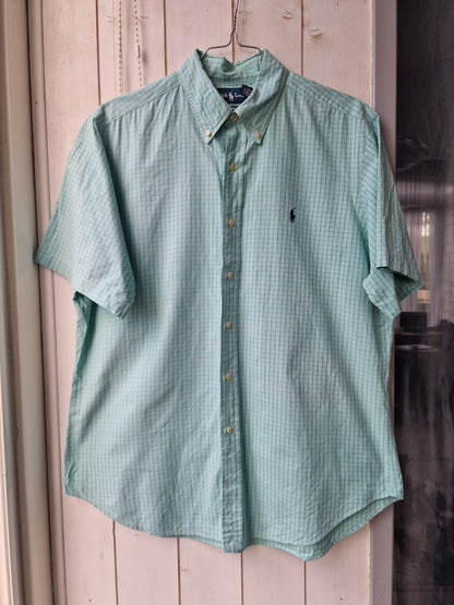 Chemise MIXTE vert à carreaux - L/40